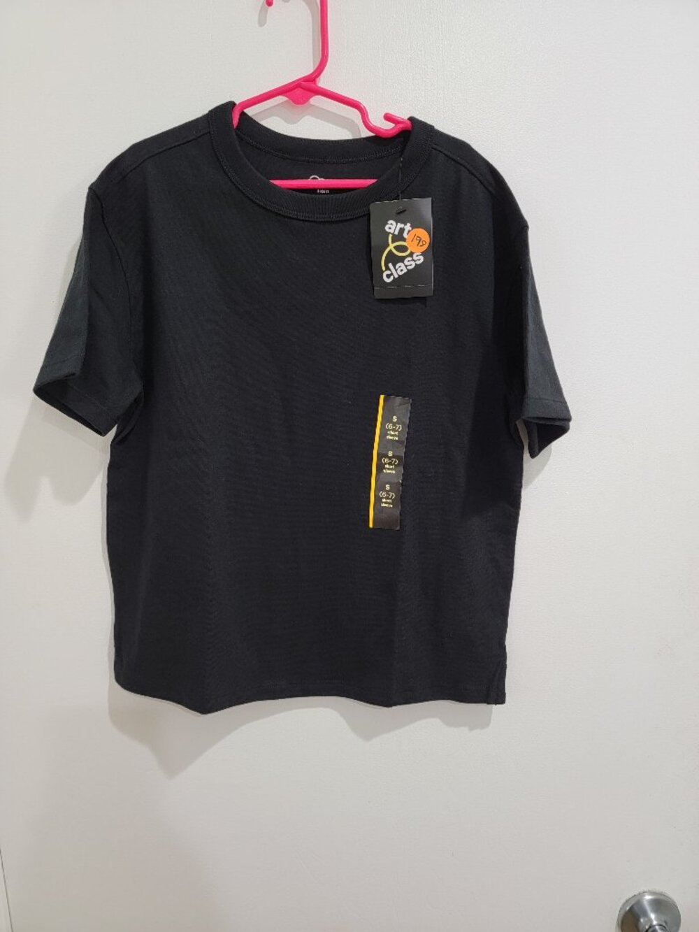 Boys' Oversized Short Sleeve T-Shirt - Art Class™ Black S